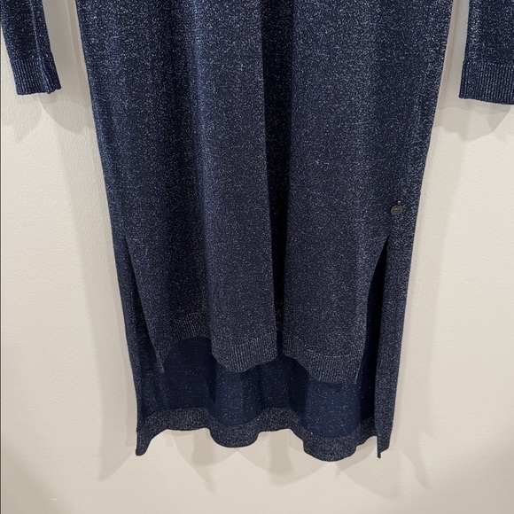 NWT Scotch and Soda long sleeve metallic midi dress - Picture 3 of 4